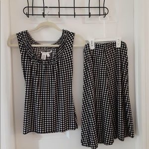 Max Studio skirt and sleeveless top